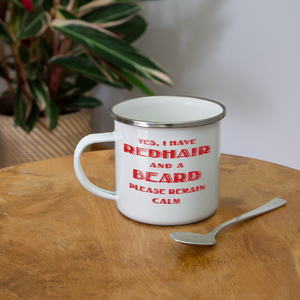 Redhair and Beard Camper Mug - white