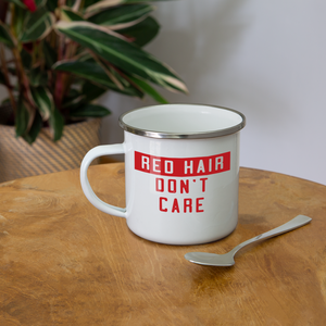 Redhair Don't Care - Camper Mug - white