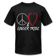 Peace, Love, and Ginger Tribe - Short Sleeve T-Shirt - black