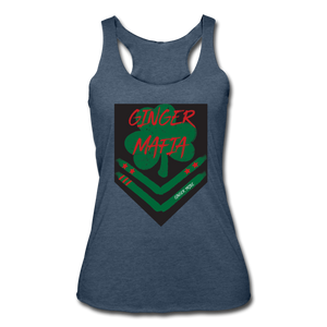 Ginger Mafia - Women’s Tri-Blend Racerback Tank - heather navy