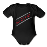 Soulless - Organic Short Sleeve Baby Bodysuit - black