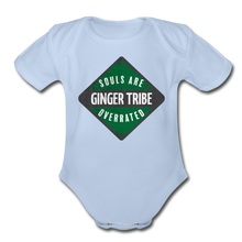 Load image into Gallery viewer, Souls Are Overrated - Organic Short Sleeve Baby Bodysuit - sky