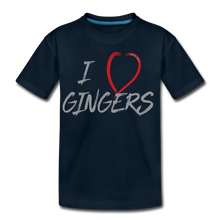 Load image into Gallery viewer, I Love Gingers - Kids&#39; Premium T-Shirt - deep navy