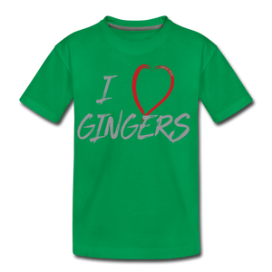 I Love Gingers - Kids' Premium T-Shirt - kelly green