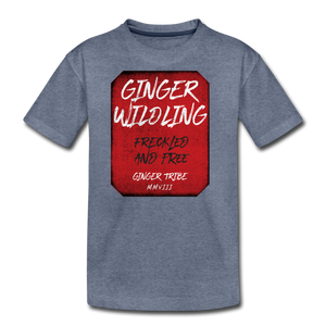 Ginger Wildling - Kids' Premium T-Shirt - heather blue