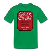 Load image into Gallery viewer, Ginger Wildling - Kids&#39; Premium T-Shirt - kelly green