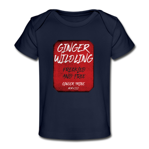 Ginger Wildling - Organic Baby T-Shirt - dark navy