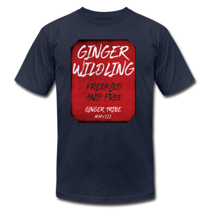 Ginger Wildling - Unisex Jersey T-Shirt - navy