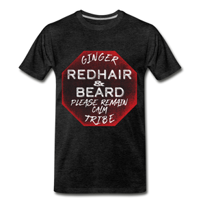 Red Hair and Beard - Premium T-Shirt - charcoal gray