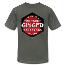 Load image into Gallery viewer, Ginger Dangerous - Red - Unisex Jersey T-Shirt - asphalt