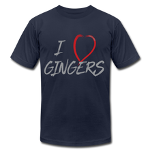 Load image into Gallery viewer, I Love Gingers - Unisex Jersey T-Shirt - navy