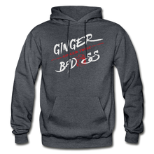 Load image into Gallery viewer, Ginger Bad*ss - Whiskey - Gildan Heavy Blend Adult Hoodie - charcoal gray