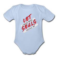 Load image into Gallery viewer, Got Souls - Organic Short Sleeve Baby Bodysuit - sky