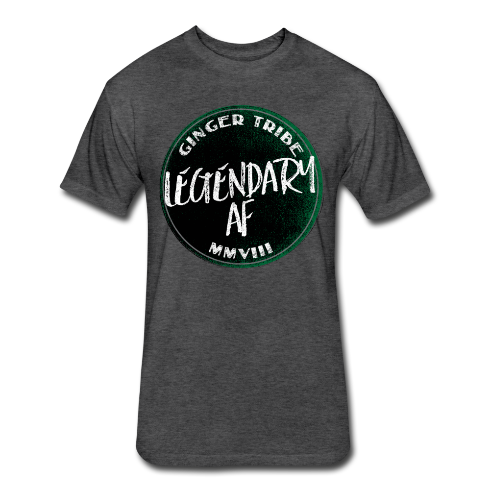 Legendary AF - Fitted T-Shirt - heather black