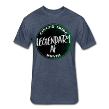 Load image into Gallery viewer, Legendary AF - Fitted T-Shirt - heather navy