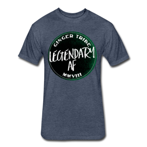 Legendary AF - Fitted T-Shirt - heather navy