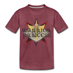 Warrior Princess - Kids' Premium T-Shirt - heather burgundy