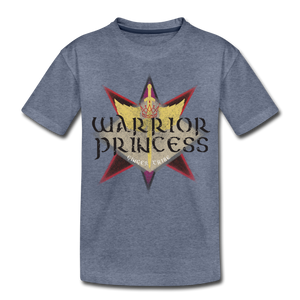 Warrior Princess - Kids' Premium T-Shirt - heather blue