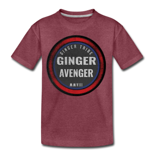 Ginger Avenger - Kids' Premium T-Shirt - heather burgundy