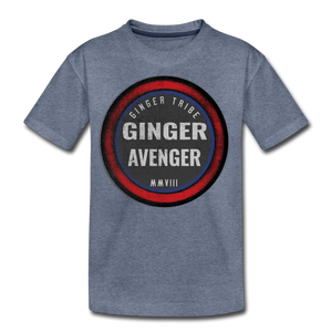 Ginger Avenger - Kids' Premium T-Shirt - heather blue