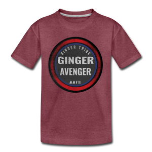 Ginger Avenger - Toddler Premium T-Shirt - heather burgundy