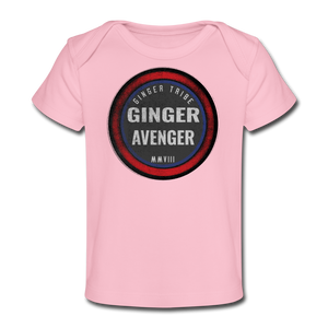 Ginger Avenger - Organic Baby T-Shirt - light pink