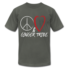 Load image into Gallery viewer, Peace, Love, and Ginger Tribe - Short Sleeve T-Shirt - asphalt