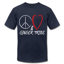 Load image into Gallery viewer, Peace, Love, and Ginger Tribe - Short Sleeve T-Shirt - navy