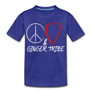 Peace, Love, and Ginger Tribe - Kids' Premium T-Shirt - royal blue