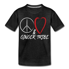 Load image into Gallery viewer, Peace, Love, and Ginger Tribe - Kids&#39; Premium T-Shirt - charcoal gray