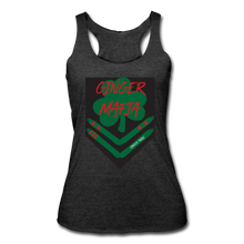 Load image into Gallery viewer, Ginger Mafia - Women’s Tri-Blend Racerback Tank - heather black
