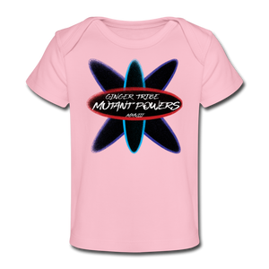 Mutant Powers - Organic Baby T-Shirt - light pink