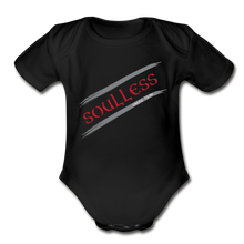 Load image into Gallery viewer, Soulless - Organic Short Sleeve Baby Bodysuit - black