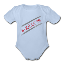 Load image into Gallery viewer, Soulless - Organic Short Sleeve Baby Bodysuit - sky