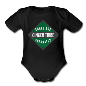 Souls Are Overrated - Organic Short Sleeve Baby Bodysuit - black