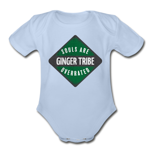 Souls Are Overrated - Organic Short Sleeve Baby Bodysuit - sky