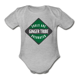 Souls Are Overrated - Organic Short Sleeve Baby Bodysuit - heather gray