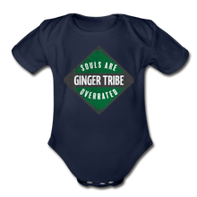 Load image into Gallery viewer, Souls Are Overrated - Organic Short Sleeve Baby Bodysuit - dark navy