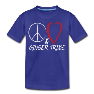 Peace and Love - Toddler Premium T-Shirt - royal blue