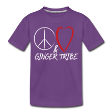 Load image into Gallery viewer, Peace and Love - Toddler Premium T-Shirt - purple