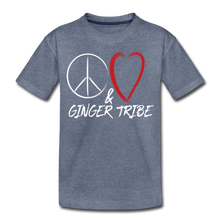 Load image into Gallery viewer, Peace and Love - Toddler Premium T-Shirt - heather blue