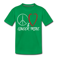 Peace and Love - Toddler Premium T-Shirt - kelly green