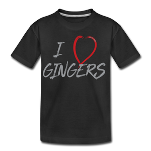 I Love Gingers - Kids' Premium T-Shirt - black