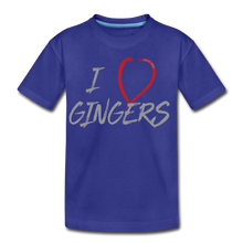 Load image into Gallery viewer, I Love Gingers - Kids&#39; Premium T-Shirt - royal blue