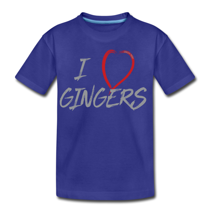 I Love Gingers - Kids' Premium T-Shirt - royal blue