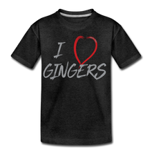Load image into Gallery viewer, I Love Gingers - Kids&#39; Premium T-Shirt - charcoal gray