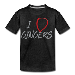 I Love Gingers - Kids' Premium T-Shirt - charcoal gray