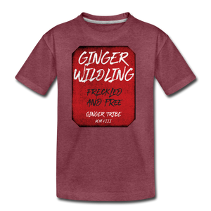 Ginger Wildling - Kids' Premium T-Shirt - heather burgundy