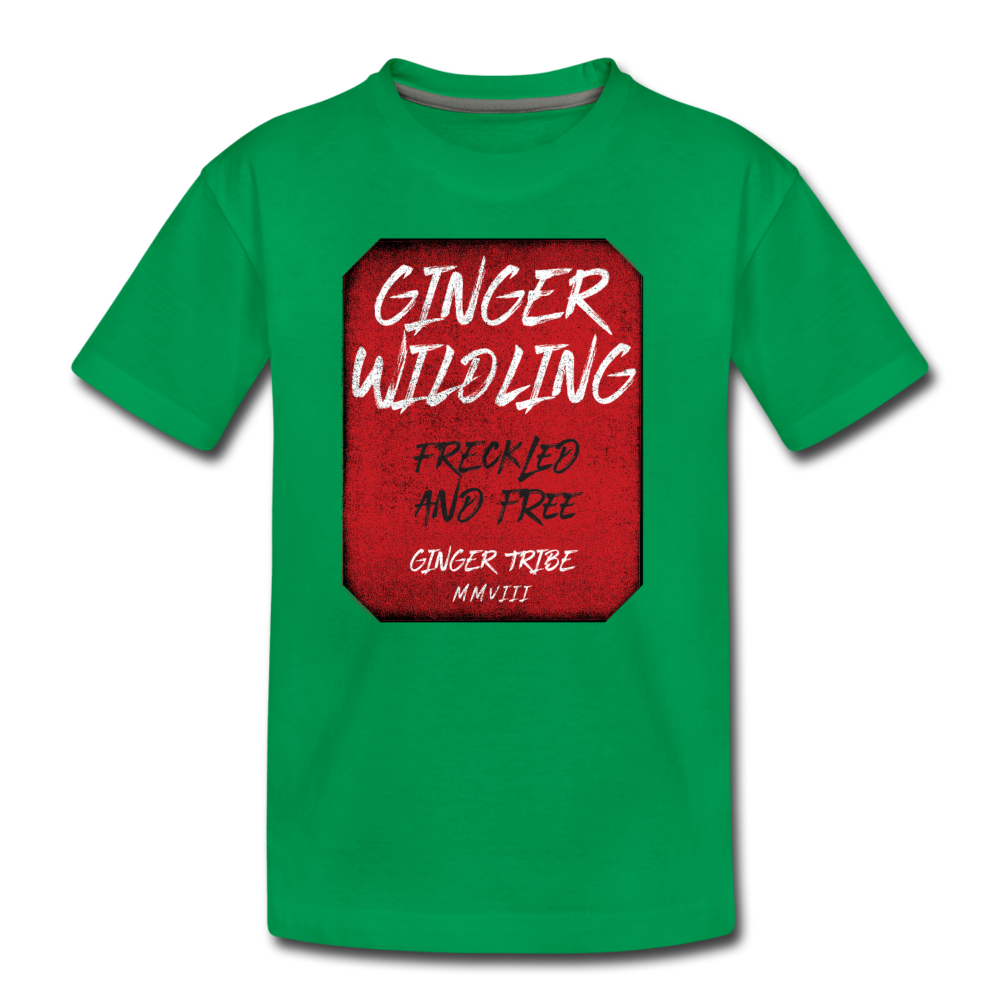 Ginger Wildling - Toddler Premium T-Shirt - kelly green
