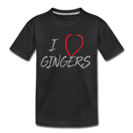 I Love Gingers - Toddler Premium T-Shirt - black